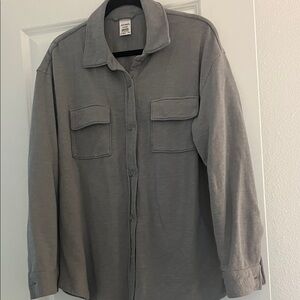 Jockey Women’s Oversized Gray Jersey Soft Knit Sz XL